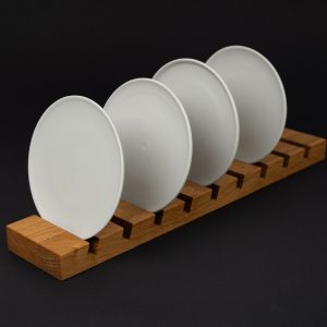 Porzellan Unterteller Edizione 1, 4er Set Weiss