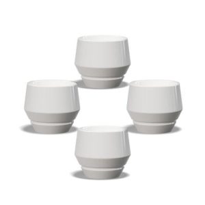 Maniko Tasse Cappuccino 205ml Weiss 4er Set