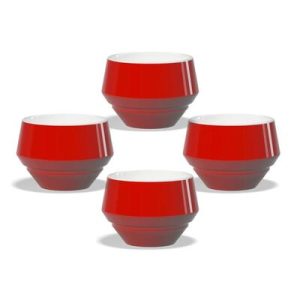 Maniko Tasse Latte 300ml Rot 4er Set