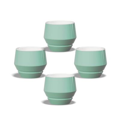 Maniko Tasse Cappuccino 205ml Türkis 4er Set