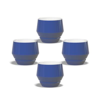 Maniko Tasse Cappuccino 205ml Blau 4er Set