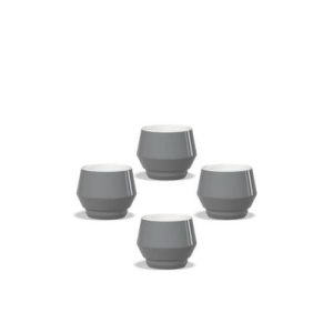 Maniko Tasse Espresso 70ml Grau 4er Set