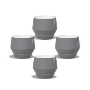 Maniko Tasse Cappuccino 205ml Grau 4er Set