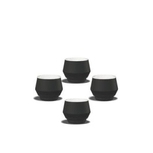 Maniko Tasse Espresso 70ml Schwarz matt 4er Set