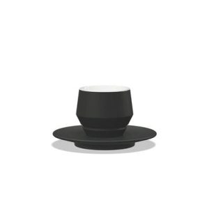 Maniko Tasse Cappuccino 205ml Schwarz matt