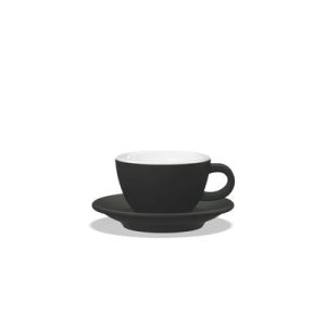 Tulipano Tasse Cappuccino 210ml Schwarz matt