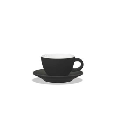 Tulipano Tasse Cappuccino 210ml Schwarz matt