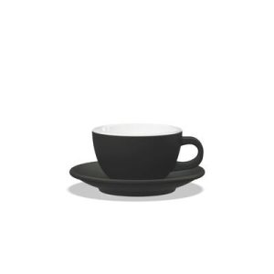 Tulipano Tasse Latte 300ml Schwarz matt