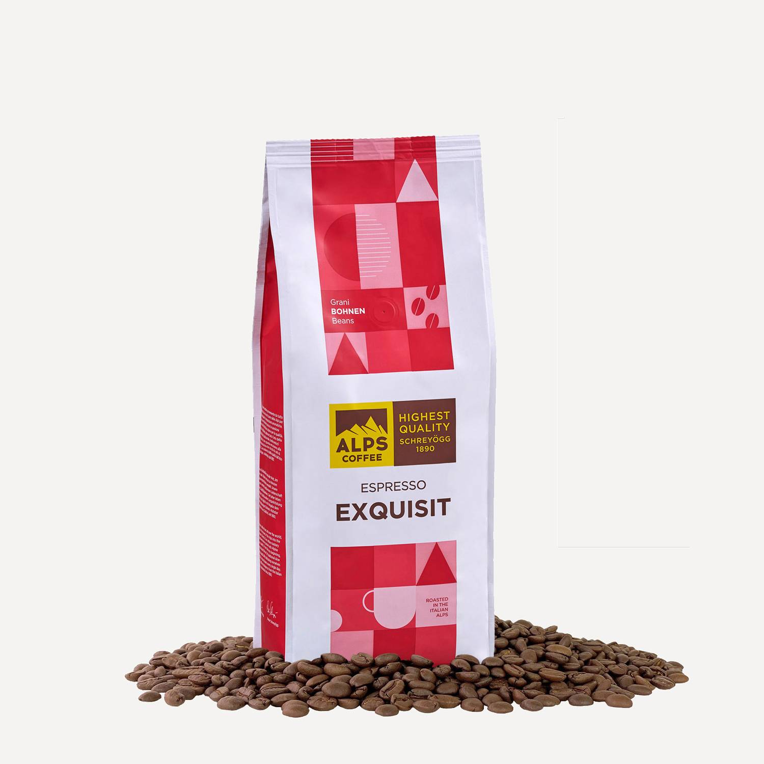 Alps Coffee Espresso Exquisit Bohnen 500g