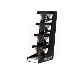 etzMAX etzFLEX-for4 Rack für 4 Mini Trichter - inkl. Mini-Bohnentrichter schwarz