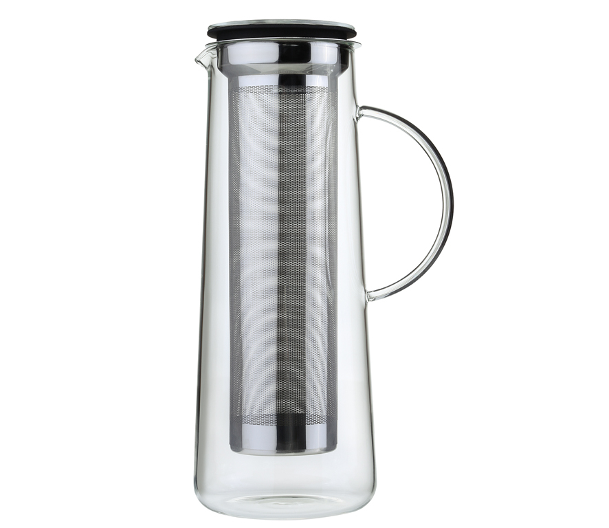 Zassenhaus Aroma Brew Glaskrug für hot und cold brew 1 Liter