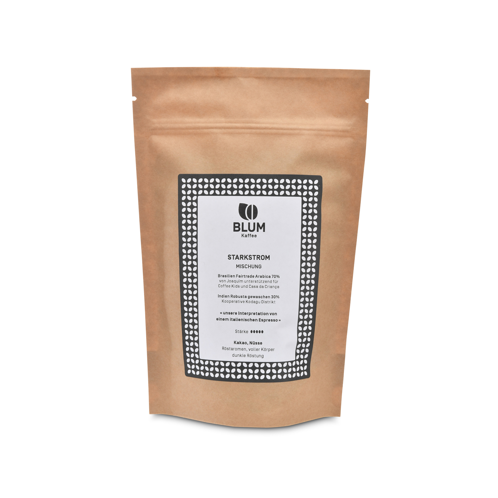 BLUM Kaffee Bohnen STARKSTROM 250g Fairtrade