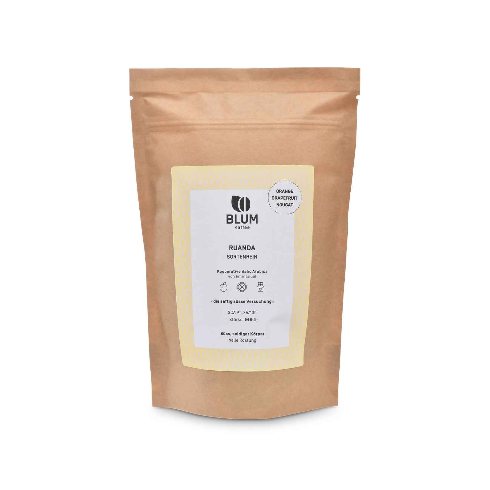 BLUM Kaffee Bohnen RUANDA BAHO 250g Fairtrade