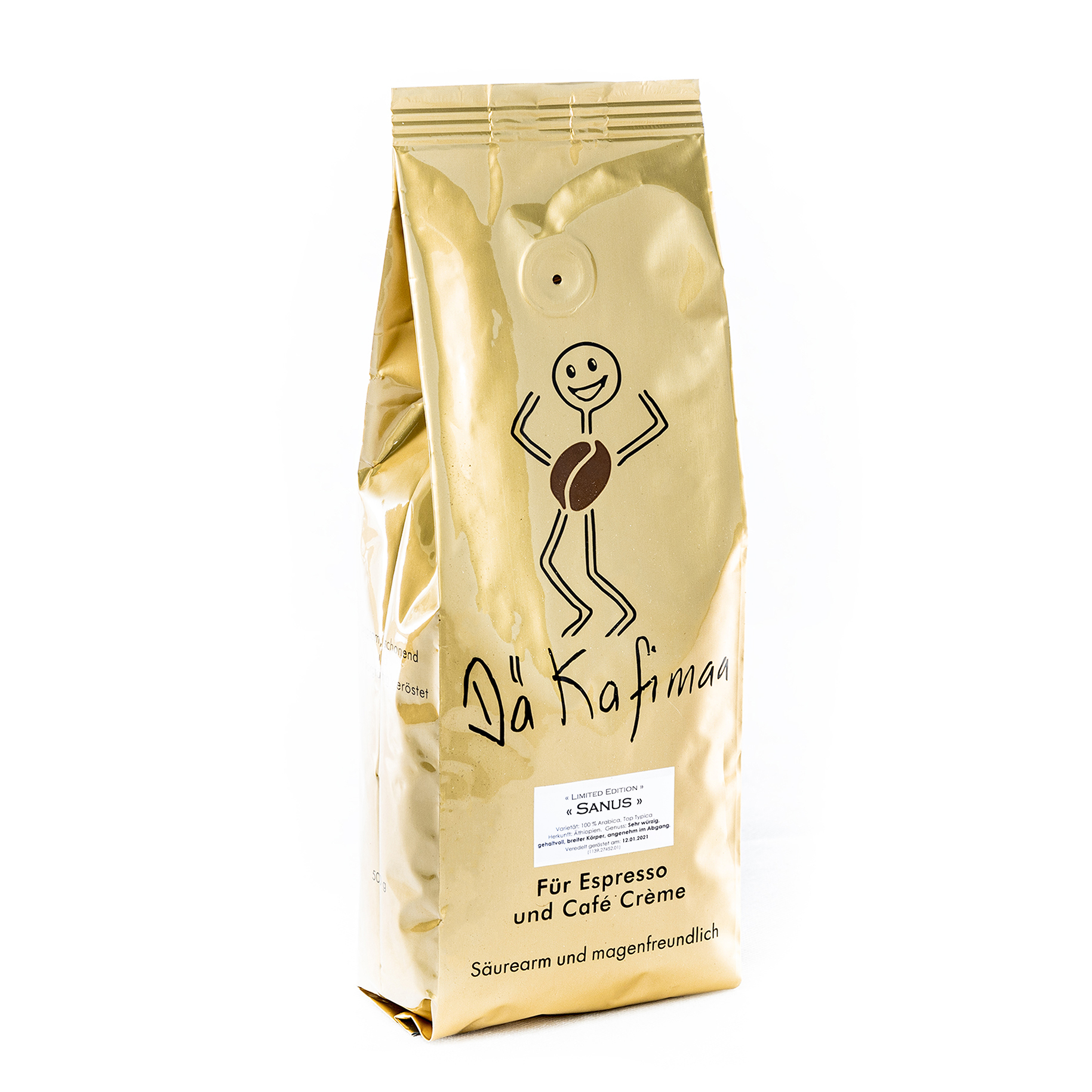 Dä Kafimaa Bohnen Äthiopien SANUS 500g LIMITED EDITION