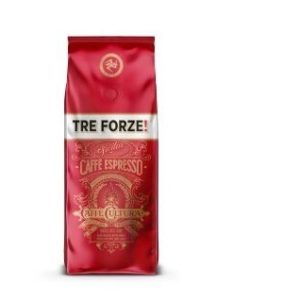 Tre Forze Bohnen Espresso 250g Beutel NEUES DESIGN - Olivenholzröstung