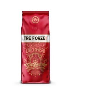 Tre Forze Bohnen Espresso 250g Beutel NEUES DESIGN - Olivenholzröstung