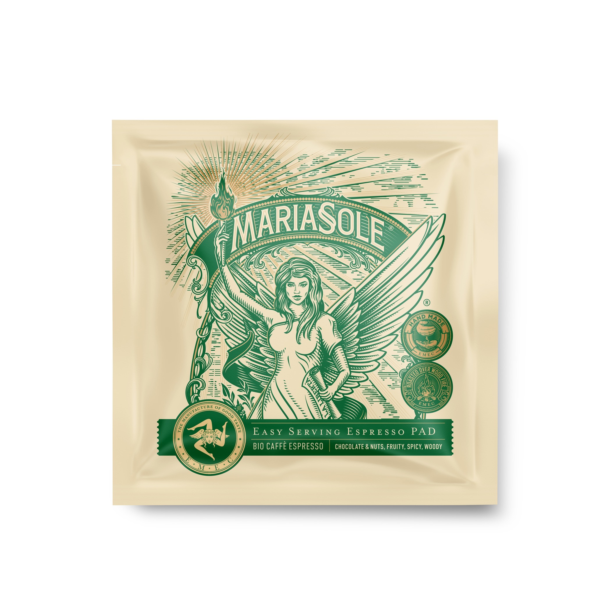 MariaSole Portionen LineaVerde BIO NEUES DESIGN - Holzröstung (grün)