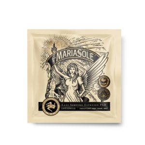 MariaSole Portionen Caffè Espresso NEUES DESIGN - Holzröstung (schwarz)