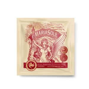 MariaSole Portionen Caffè Crema NEUES DESIGN - Holzröstung (rot)