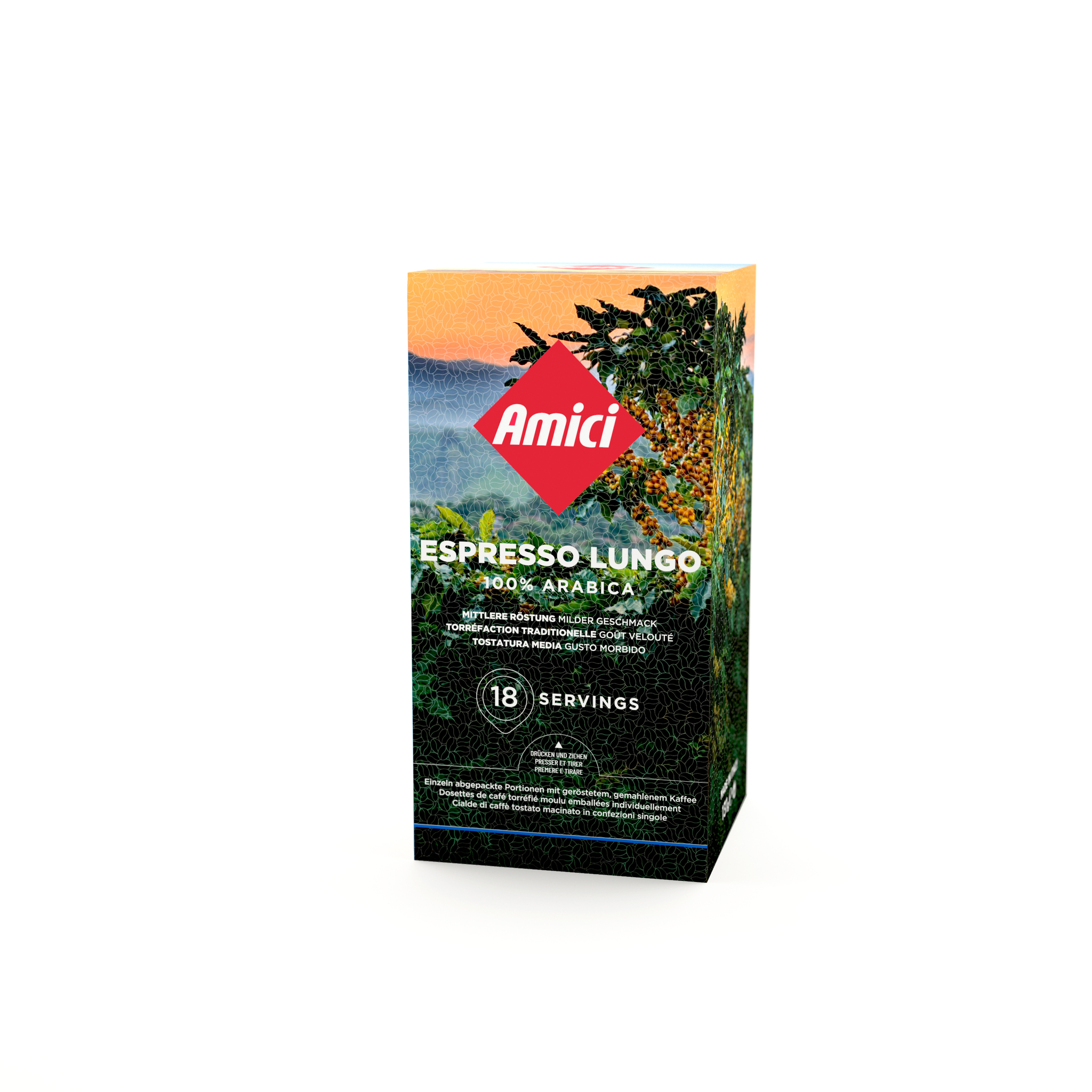 Amici Portionen Espresso Lungo NEU