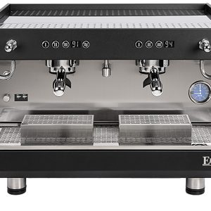 ECM DISCOVER Dual Boiler matt schwarz 2-gruppig - Festwasseranschluss mit 380V