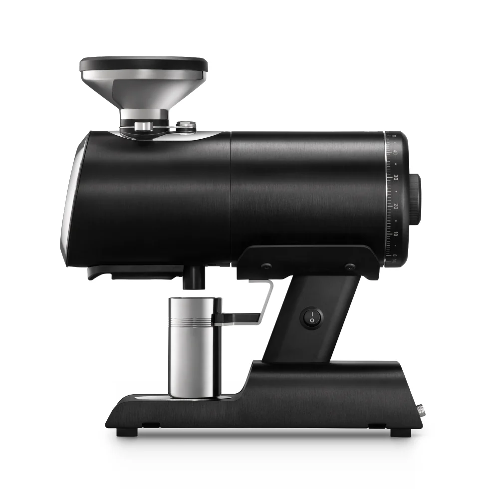 Mazzer Mühle Philos - Alu gebürstet in schwarz (black) mit Mahlscheiben I200D