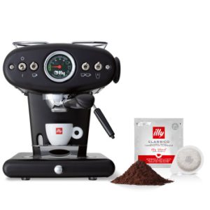 Illy Maschine X1 Anniversary E.S.E. & Ground schwarz
