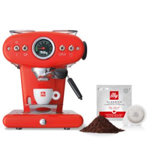 Illy Maschine X1 Anniversary E.S.E. & Ground rot