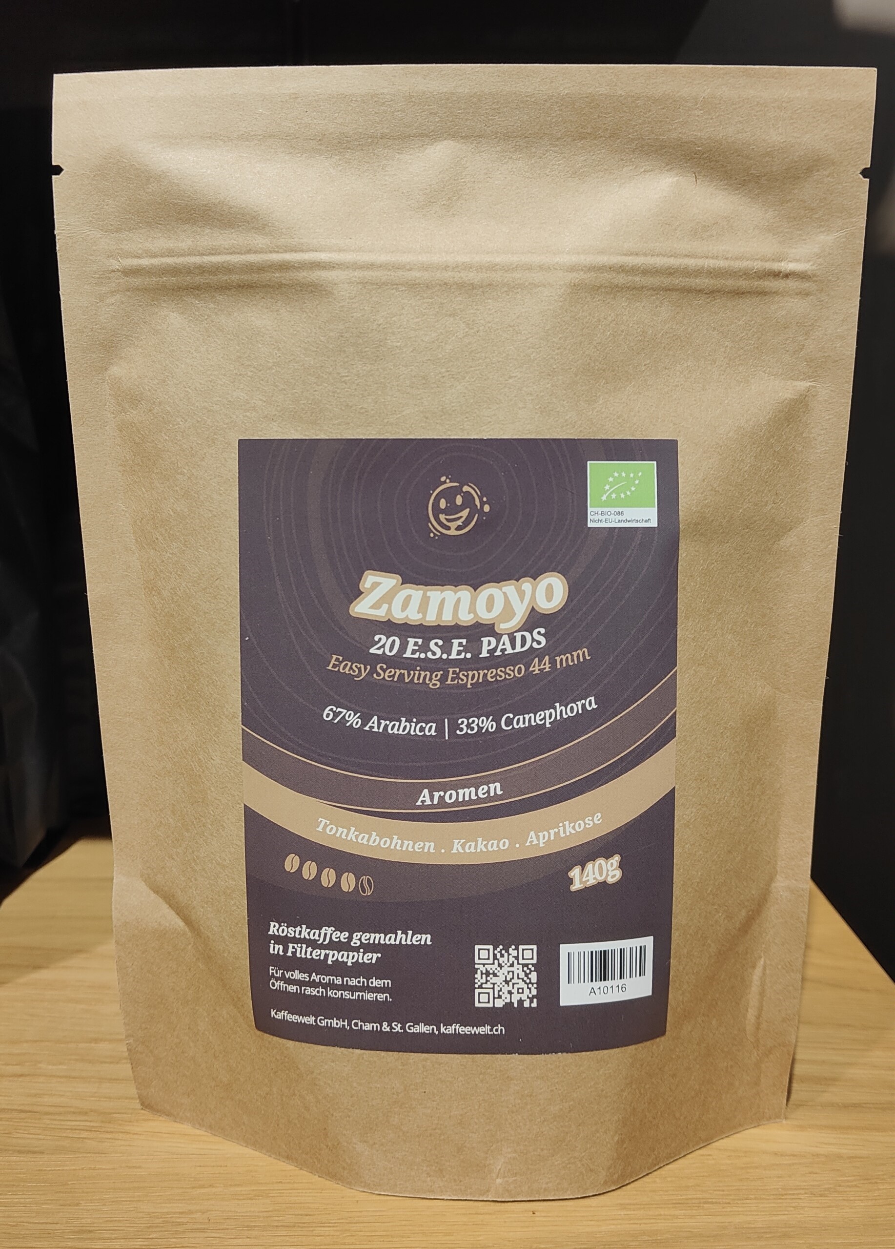 Dä Kafimaa Portionen Zamoyo BIO 20er Beutel lose