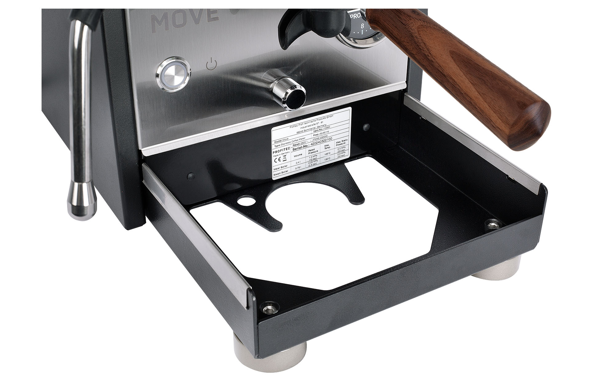 Profitec Move PID schwarz mit Holzgriff Ecxlusive Line